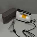 SHARDOR Hand Mixer Electric, 6 Speed & Turbo Mixer Electric Handheld, Snap-On Storage Case,5 Stainless Steel Accessories for Whipping, Mixing Cookies, Brownie, Cakes, Dough Batters, White