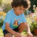 Boys Easter Shirts Kids Cotton Graphic Tees Casual T-Shirts 3-7 Years
