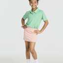 Real Essentials 4 Pack: Girls' Active Athletic Skort - Tennis Golf Skirt for Kids with Shorts Lining (4-16) (S)