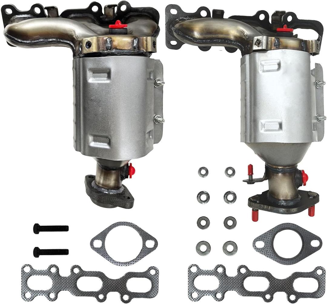 674-255 674-256 Front Left & Right Catalytic Converters Compatible with 2013-2019 Ford Explorer FLEX Taurus Police Interceptor 3.5L/3.7L 2013-2016 Lincoln MKS MKZ Replace 19516, 19517