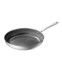 Redchef Non Stick Frying Pans, Hybrid Ceramic Frying Pan, Nonstick Skillet with Stay-Cool Handle, Non Toxic, PFAS PFOA & PTFE Free, Dishwasher & Oven Safe, Compatible All Cooktops (Black, 12 inch)