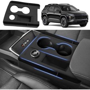 Autorder Silicone Center Console Organizer for 2025-2026 Chevy Chevrolet Equinox Accessories Anti Scratch Protective Pad Cover Storage Box Silicone Shift Panel Trim Cover(Not for Equinox EV)