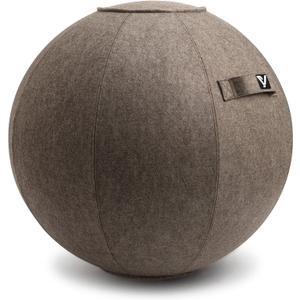 Sitting Ball Chair for Office and Home, Pilates Exercise Yoga Ball with Cover for Balance, Stability and Fitness, Ergonomic Posture Exercise Ball Seat with Handle and Pump, 24 inch
