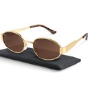 livho 2025 Trendy Oval Sunglasses - Stylish Polarized Shades for Everyday - Retro Metal Frames