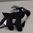 Wings of Fire Dragon Plush Toy - Fire Winged Dragon Plush Pillow - Rainwing Dragon Stuffed Animals - Cute Dragon Doll - Suitable Gifts for Children (Black)