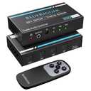BlueRigger Digital Toslink Optical 3x1 Switch - (LPCM 2.0, SPDIF Optical Audio Switcher with IR Remote Control, 3 in 1 Fiber Optic Switch) - Compatible with Gaming Console, HDTV, Amplifier, Soundbar