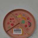 Wheat PP Divided Plates Coral Happy Fruit