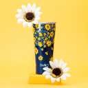Swig Life 32oz Insulated Tumbler, Travel Coffee Tumbler with Lid, Cup Holder Friendly Travel Coffee Mug, Stainless Steel with Lid (Lazy Daisy)