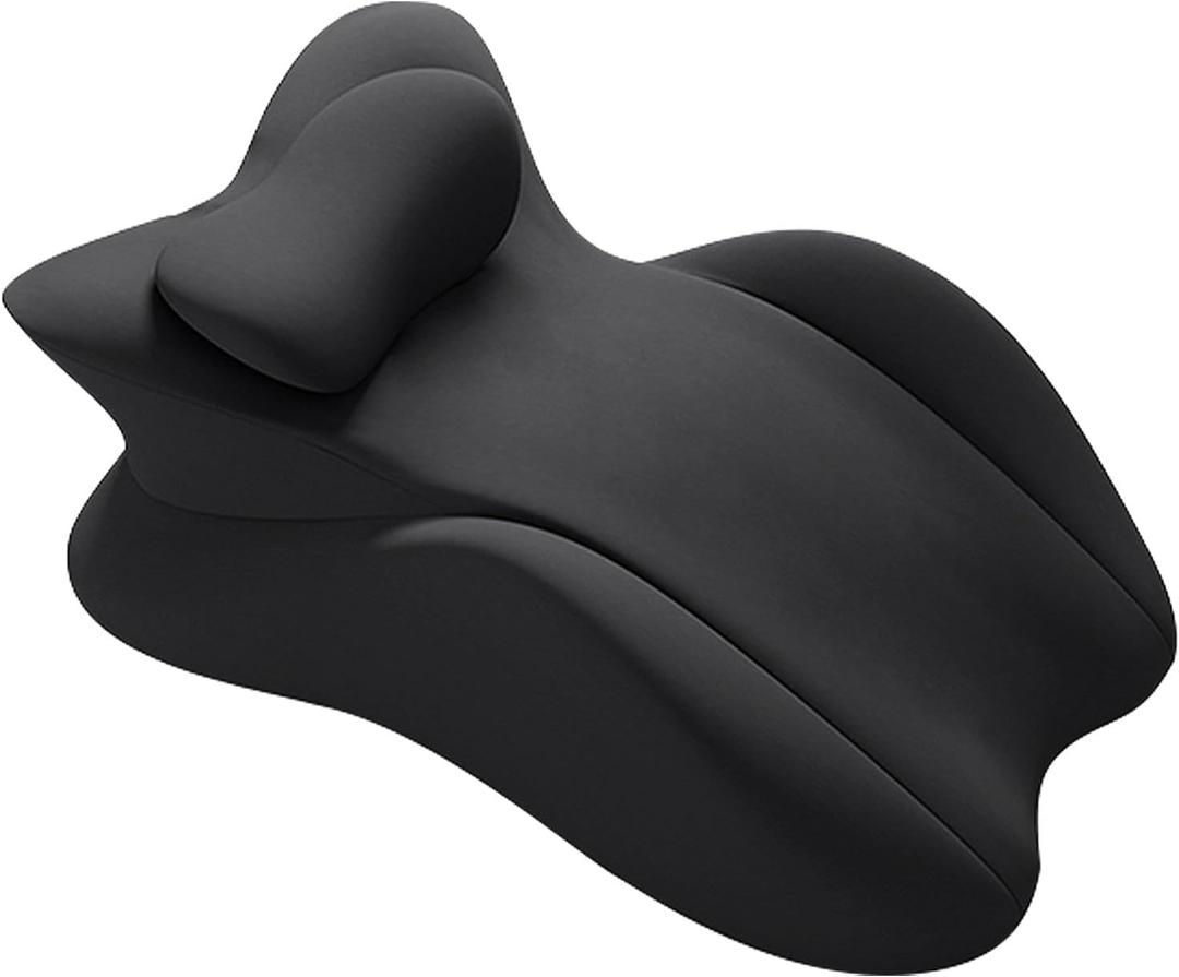 Wedge Pillow, Ergonomic Memory Foam 27 Support Cushion for Spine, Hip & Back Alignment, Positioning Intimacy Couples with Removable Cover for Adult Bed, Lounge, Reading & Relaxation
