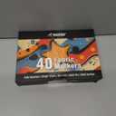 2 x Fabric Markers Permanent for Clothes, 40 Colors Fine Tips Paint Pens for Clothing Canvas Tote Bags T-Shirt and Shoes, Non Toxic Ink for Kids and Adults