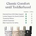 Ergobaby Omni Classic Baby Carrier for Newborn to Toddlers 0-48 Months (7-45 lbs) - 4-Position Breathable Mesh Baby Carrier with Ergonomic Support - Pearl Grey