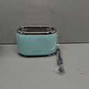 MÜELLERHOME Retro Toaster 2 Slice, 7 Browning Levels, 3 Functions (Reheat, Defrost, Cancel), Stainless Steel Features, Removable Crumb Tray, Under Base Cord Storage, Turquoise