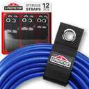 X-Protector Storage Straps - 12 PCS Pack - Heavy-Duty Extension Cord Holder Organizer for Garage Organization - Premium Cord Organizer for Work Van Accessories and Garage Accessories (10-17")
