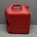 Midwest Can 5610 Safe-Flo Auto Shut Off 5 Gallon Gas Can  Durable Fuel Containers with FlameShield Safety System & Quick-Flow Spout - Red - 1 Pack
