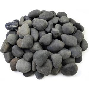 FANTIAN 40 lbs Natural Black Rocks Mexican Beach Pebbles, 2-3 Inch Decorative Black River Rocks for Landscaping, Garden, Paving, Fountain, Walkways and Outdoor Decorative Stones