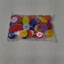 Super Z Outlet 100 Pack 1 Inch Buttons Flatback Sewing Colored for Arts & Crafts, Fashion Clothing, DIY Projects (Assorted)