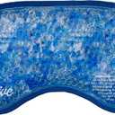 Thrive Hot & Cold Gel Eye Mask - FSA HSA Approved Reusable Gel Bead Ice Face Mask - Warm & Cold Compress for Migraines, Pain Relief, and Puffy Eyes (Azure)