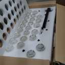 36-Light Large Black Chandeliers for High Ceilings, 36 Inch Crystal Wagon Wheel Chandelier, Farmhouse Industrial Round Chandelier Pendant Lighting Fixture for Dining Living Room Kitchen Island