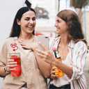 2 x 6 Pcs silicone straw covers with heart & rose design, reusable dust toppers for Stanley cups  perfect Mothers Day gift for mom, wife, sister, grandma, or stepmom.