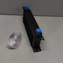 13 Row AN10 10AN Transmission Oil Cooler Kit Stacked Plate With 6AN 8AN Adapter Universal Engine Transmission British Radiator Oil Cooler Condenser Aluminium Alloy Black