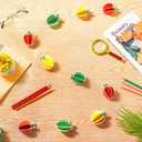 6 Pcs Back to School Decorations First Day of School Banner Pencil Apples Hanging Decorations for Teacher Appreciation Welcome Back to Classroom Ceiling Party Supplies(Colorful,Apple)