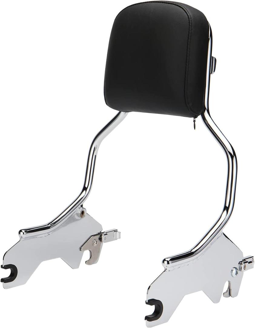 MoKitDora Sissy Bar 16" Passenger Detachable Backrest for 2018-later Softail Sport Glide FLSB Low Rider FXLR FXLRS FXLRST FXRST Models, Chrome