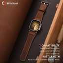 Wristitani Leather Bands Compatible with Apple Watch Strap 49/46/45/44/42mm(Series 3) for Men, Top Genuine Leather Replacement Straps for iWatch Ultra3/2/1 SE3/2/1 Series 11 10 9 8 7 6 5 4 3