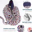 Satin Lined Scrub Caps with Buttons & Sweathand, Surgical Caps for Women