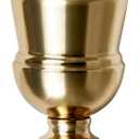 Serene Spaces Living Decorative Gold Vase Urn, Gold Vases for Centerpieces, Metal Vase Use for Home Decor, Wedding, Parties, Floral Arrangements, Measures 5.5" Diameter & 7.5" Tall