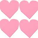 FOIMAS 100pcs Valentine Heart Paper Napkin,Disposable Pink Heart Cocktail Napkins for Anniversary Valentine's Day Party Wedding Birthday Table Decoration Supply