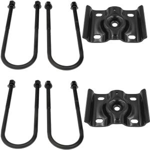 Rear Axle Leaf Spring U-Bolt & Plate Bracket Kit Compatible with 1999-2010 Ford F-250 F-350 Super Duty