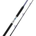 Fiblink 1-Piece/ 2-Piece Saltwater Offshore Trolling Rod Big Game Rod Conventional Boat Fishing Pole (2-Piece, 6' - 30-50lbs)