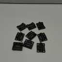 9PCS Adjustable Torque Hinge 43mmx36mm Black Plastic 4 Countersunk Holes Adjustable Position Control Hinges Door Hinges