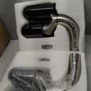 Carbon Fiber Dual Exhaust Tips for 2018-2024 Porsche Cayenne 3.0T Stainless Steel Tailpipe Tip (2pcs Black)