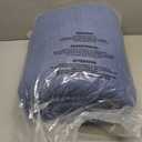 Litanika Sapphire Blue Super King Comforter Set - 3 Pieces Stripe Bed Set