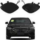 Car Front Bumper Tow Hook Cover Compatible with Mercedes-Benz E-Class W213 for E200 E220 E250 E300 E350 E400 E500 E550 E63 2017-2020 Trailer Cover Cap A2138850222 Eye Cap Unpainted