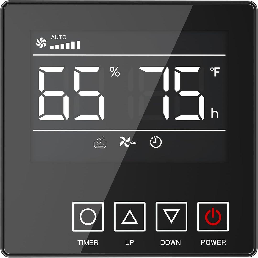 Crawl Space Dehumidifier Remote Controller for Model M145 XP235 MP70, Digital Humidity, Temperature, Timer, Adapt The Humidity Level