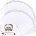 Henoyso 50 Pcs 8.5 x 11 Inch Rigid Print Protectors Clear Hard Paper Heavy Duty Page Sheet Protectors for Document Recipe Card Birth Certificate Photo Poster Holder