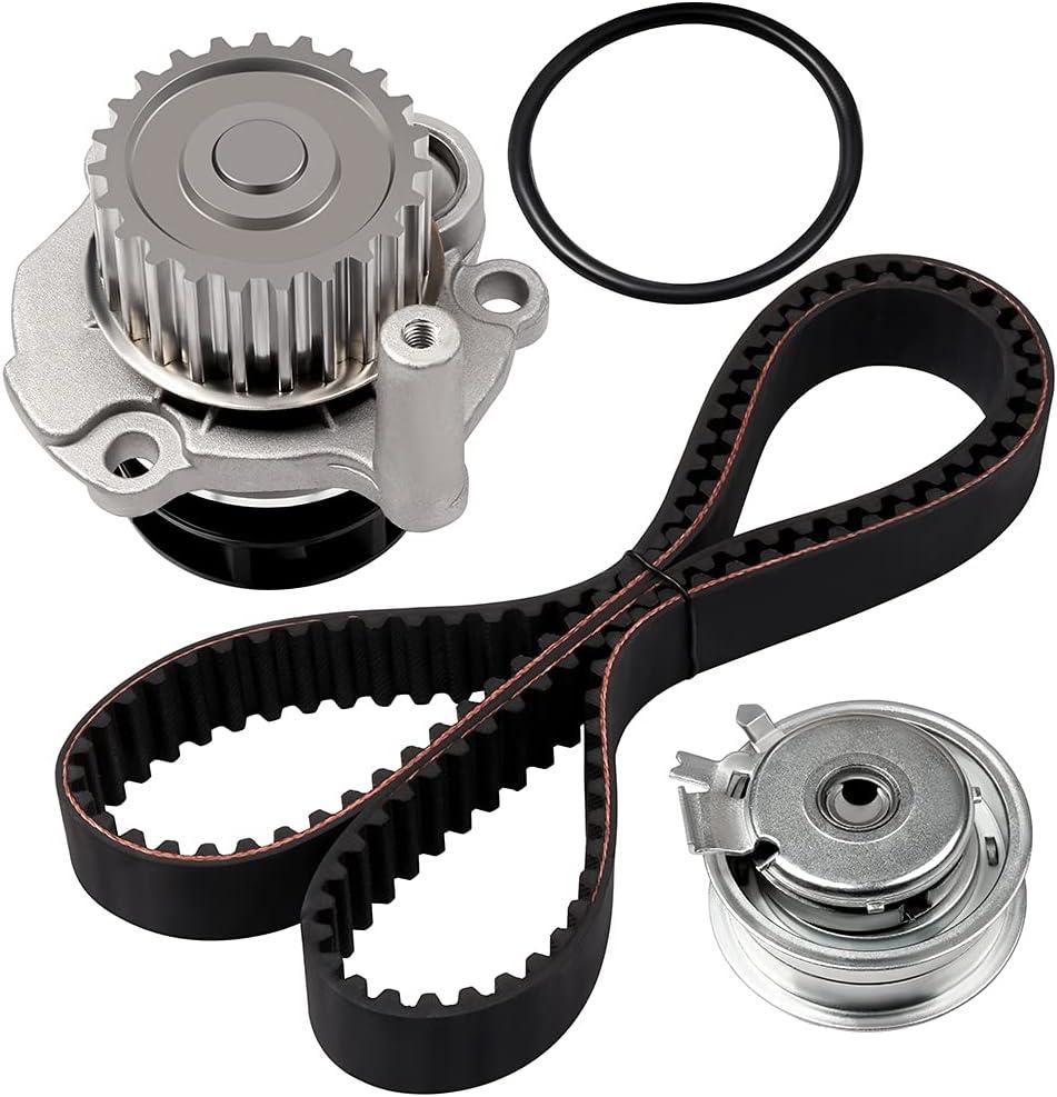 ECCPP Timing Belt Kit with Water Pump Compatible 1998-2005 For Volkswagen Beetle 1999-2006 For Volkswagen For Golf 1999-2005 2011-2012 For Volkswagen For Jetta l4 2.0L 06A121011L 06A109479C 06A109119C
