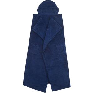 Pop Shop Plush Hooded Throw Blanket with Pocket, 50"x60" + Hood, Blue