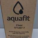 AQUAFIT 1 Gallon Water Bottle with Time Marker - Straw & Chug Lid - BPA Free Gym Water Bottle with Straw - Big Gallon Jug (Clarity, 128 oz - 2 Lids)