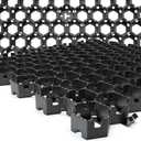 Vodaland Permeable HexPave System - Grass & Gravel Pavers - 100% Recycled PPE Plastic, Handles 27,000 lbs, 1" Depth, 65 s.f / 22 Units