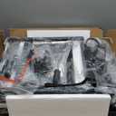 Furologee Nightstands Set of 2, End Tables with Charging Station and LED Lights, Black Night Stands with 2 Fabric Drawers, Bedside Tables Set of 2 for Living Room/Bedroom,Black Oak