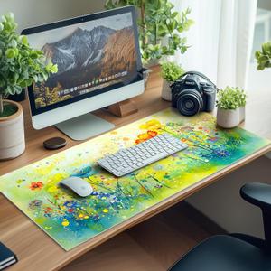 Charon Large Desk Mat, Gaming Mouse Pad,Beautiful Flowers Keyboard Desk Pad On Top of Desks Computer Laptop Protector Writing Pads for School Office Home(15.7in * 31.5in)