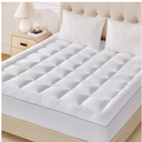 Eiayeebil Twin Pillow Top Mattress Topper, 1000GSM Extra Thick Mattress Pad for Body Pain Relief, Soft Breathable Bed Topper with 8"-21" Deep Pocket, 3D+7D Down Alternative, White