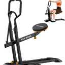 Deep Squat Machine for Home with 3-Level Adjustable Seat | Guided Squat Protects Knees, Easy Assembly, 275lbs Capacity, Lower Body Trainer for Home, Gym Equipment For Legs Glutes Core