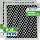 Microwave Charcoal Filter 5.35 x 5.03 for 8206230A Maytag and Whirlpool Microwave Filter Replacement - Carbon Filters Freshens and Filters Kitchen Air in Over the Range Oven Vent Fan (2-Pack)