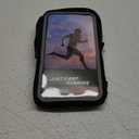 Wristband Phone Holder for Running, Forearm Armbands, Running Armband with Card Slot for iPhone Pro Max Plus (16/15/14/13/12/11/X/XR), for Galaxy S24/S10, Cell Phone Holder Up to 7.0'' Phone (Black)