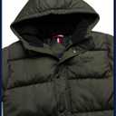 Reebok Boys Puffer Jacket - Heavyweight Wind & Water Resistant Hooded Boys Winter Jacket - Cozy Insulated Puffer Winter Coat (Green)