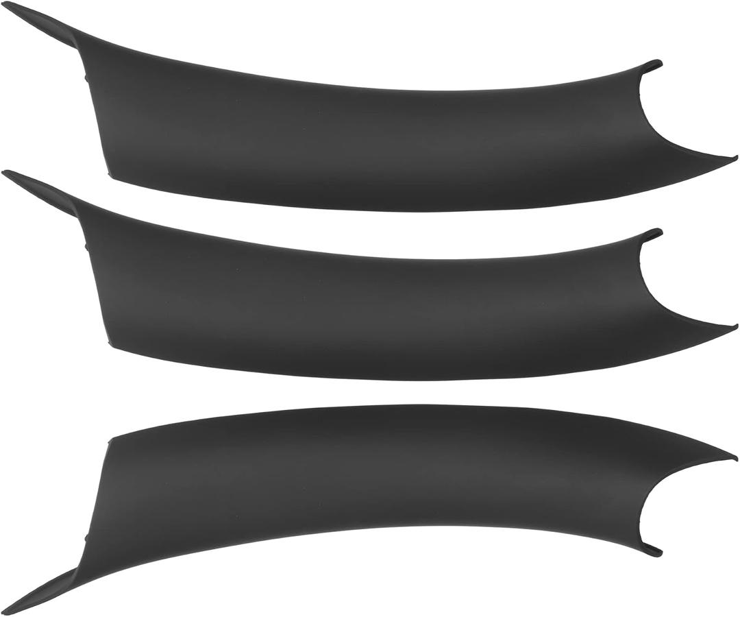 X AUTOHAUX 2pcs Door Handle Inner Cover Replacement Kit for BMW F15 X5 2014-2018 F16 X6 2015-2018 Black